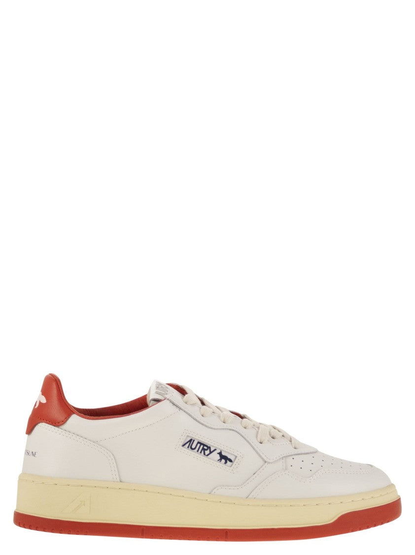 Autry X Maison Kitsuné Medalist Low-Top Sneakers