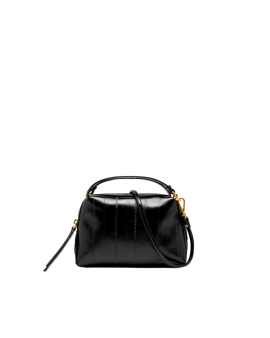 Gianni Chiarini Black Alifa Leather Crossbody Bag