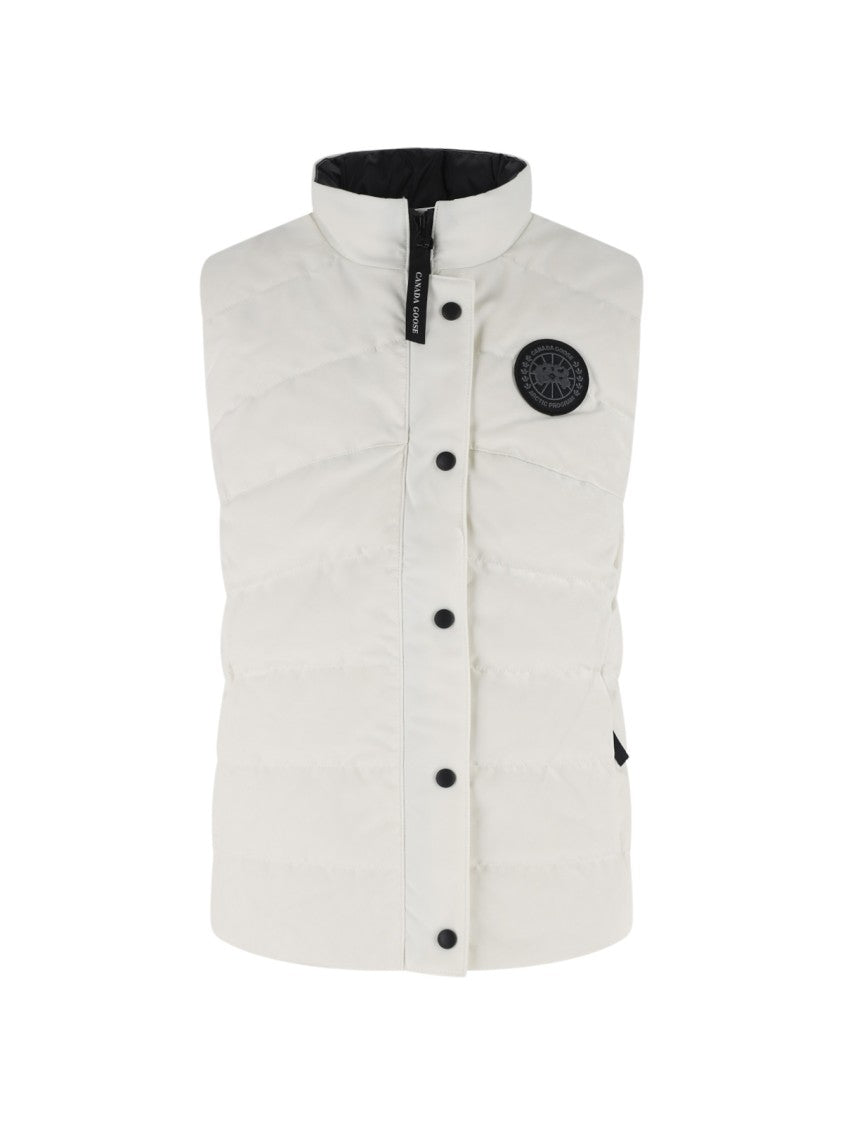 Canada Goose Quilted Sleeveless Padded Vest With Logo Patch