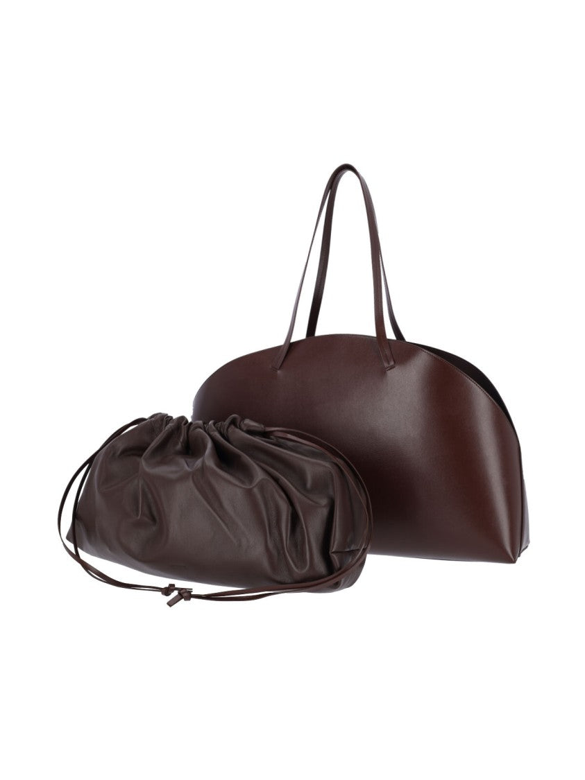 Jil Sander Curve Shoulder' Large Bag – Brown