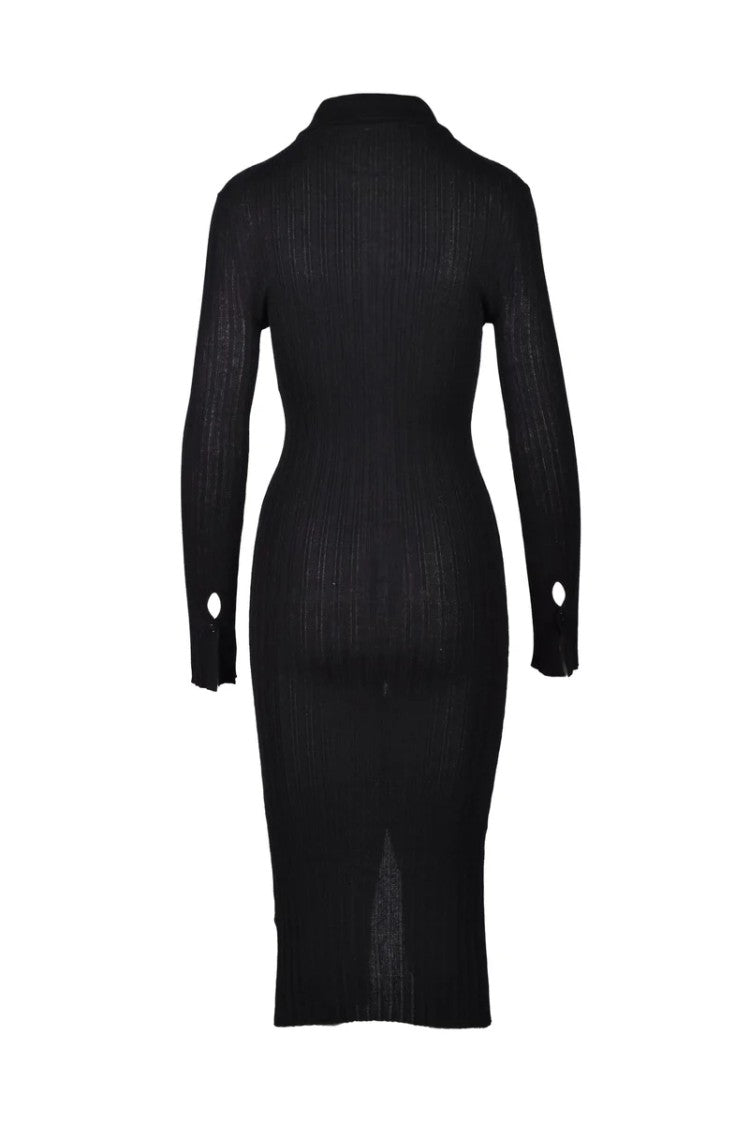Wild Cashmere Chemise Dress Silk Cashmere - Black