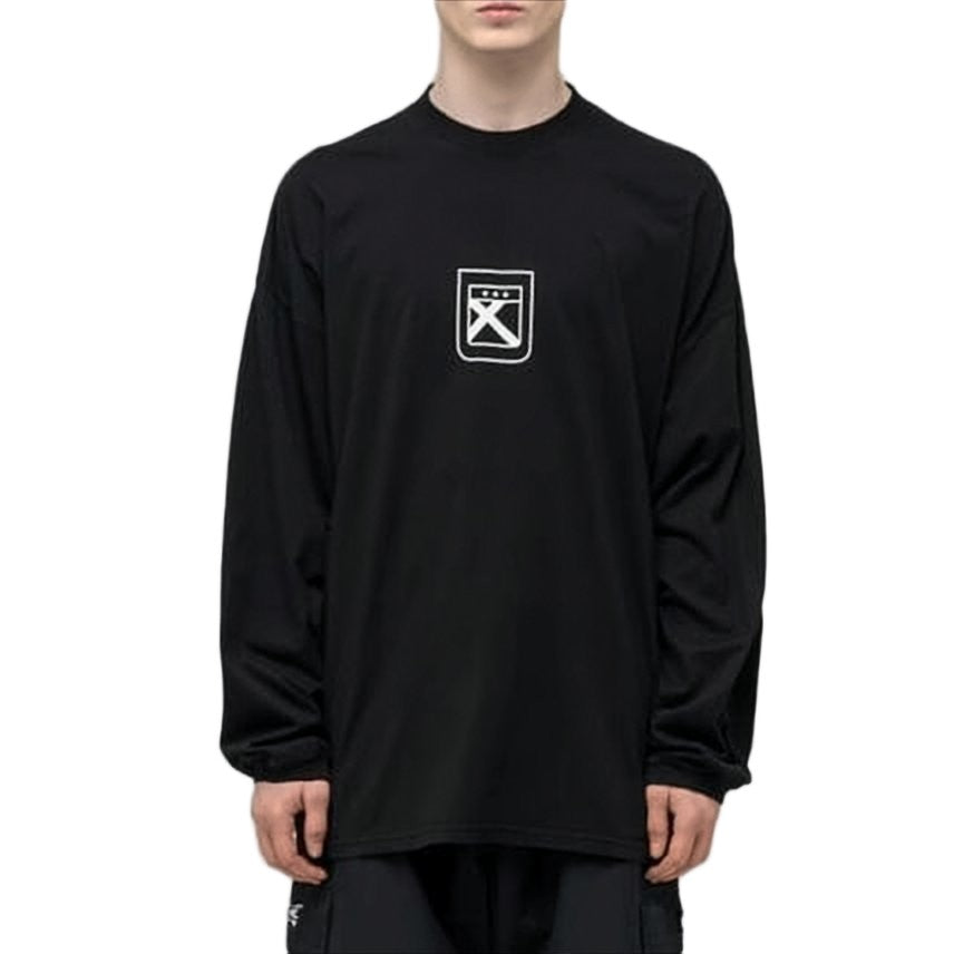 032C Relaxed Fit Long-Sleeve T-Shirt With Graphic Elements