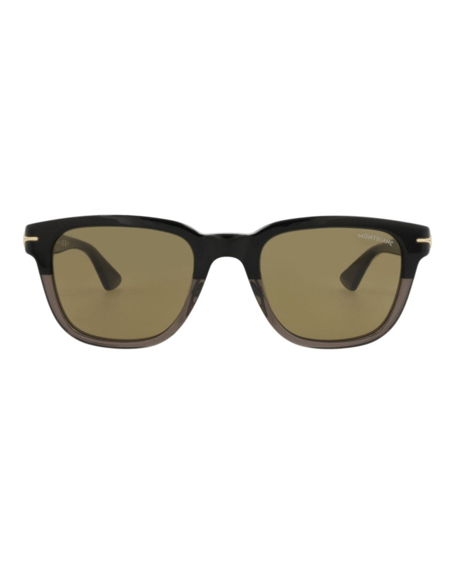 Montblanc Square-Frame Recycled Acetate Sunglasses