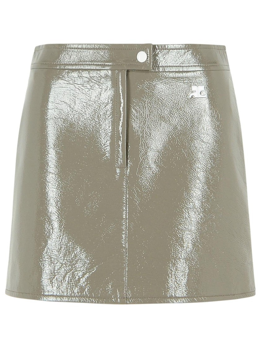 Courrèges Reedition' Grey Polyester Blend Miniskirt