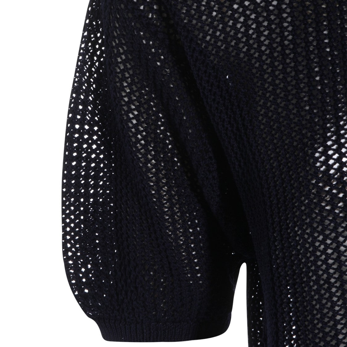 Antonelli Firenze Short-Sleeved Cropped Sweater With Puff Sleeves