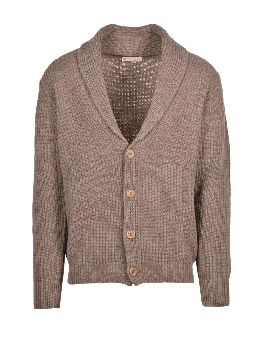 Cashmere Company P. Shawl Collar Cardigan With Button Closure In Wool Blend