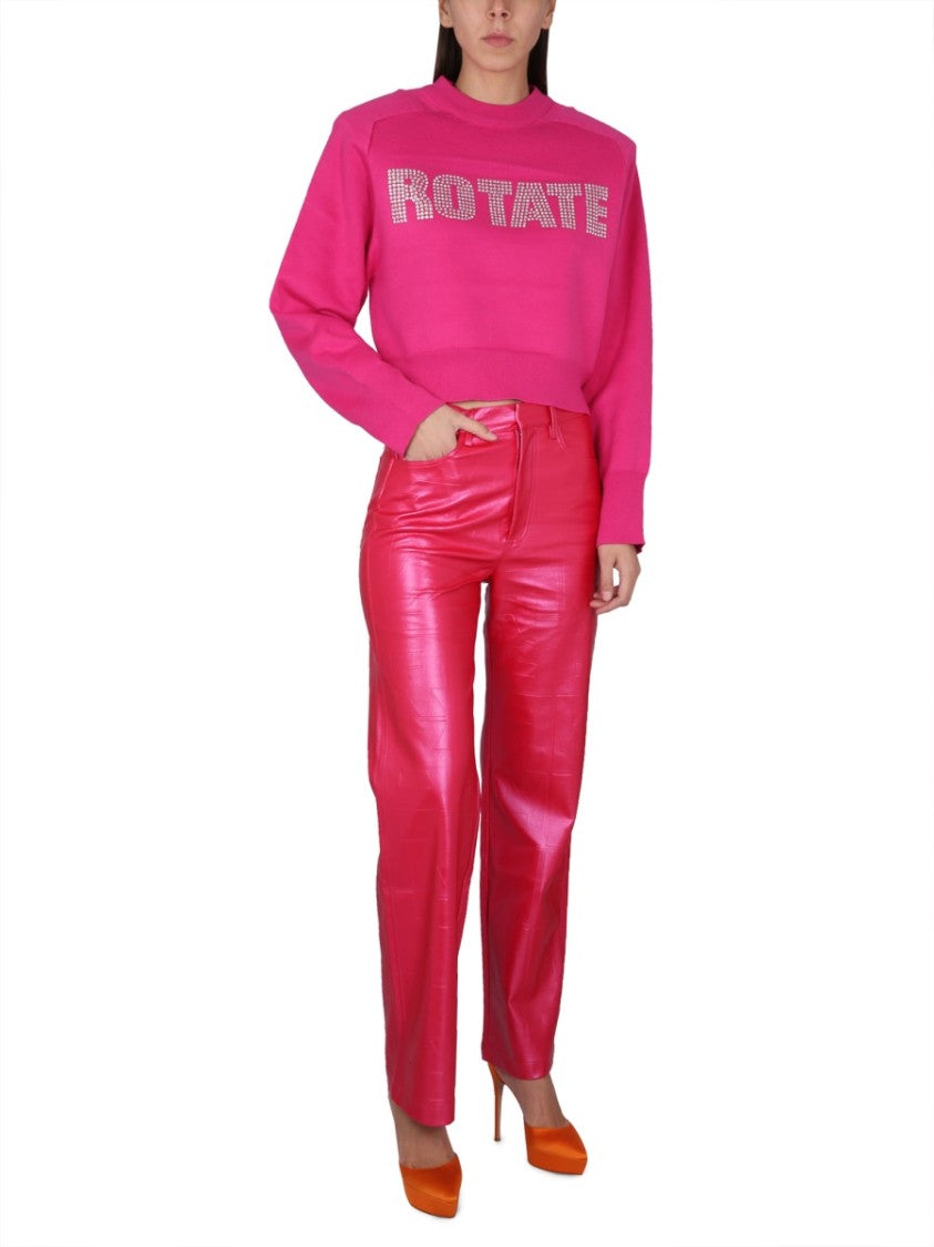 Rotate Birger Christensen Vibrant Cropped Sweatshirt