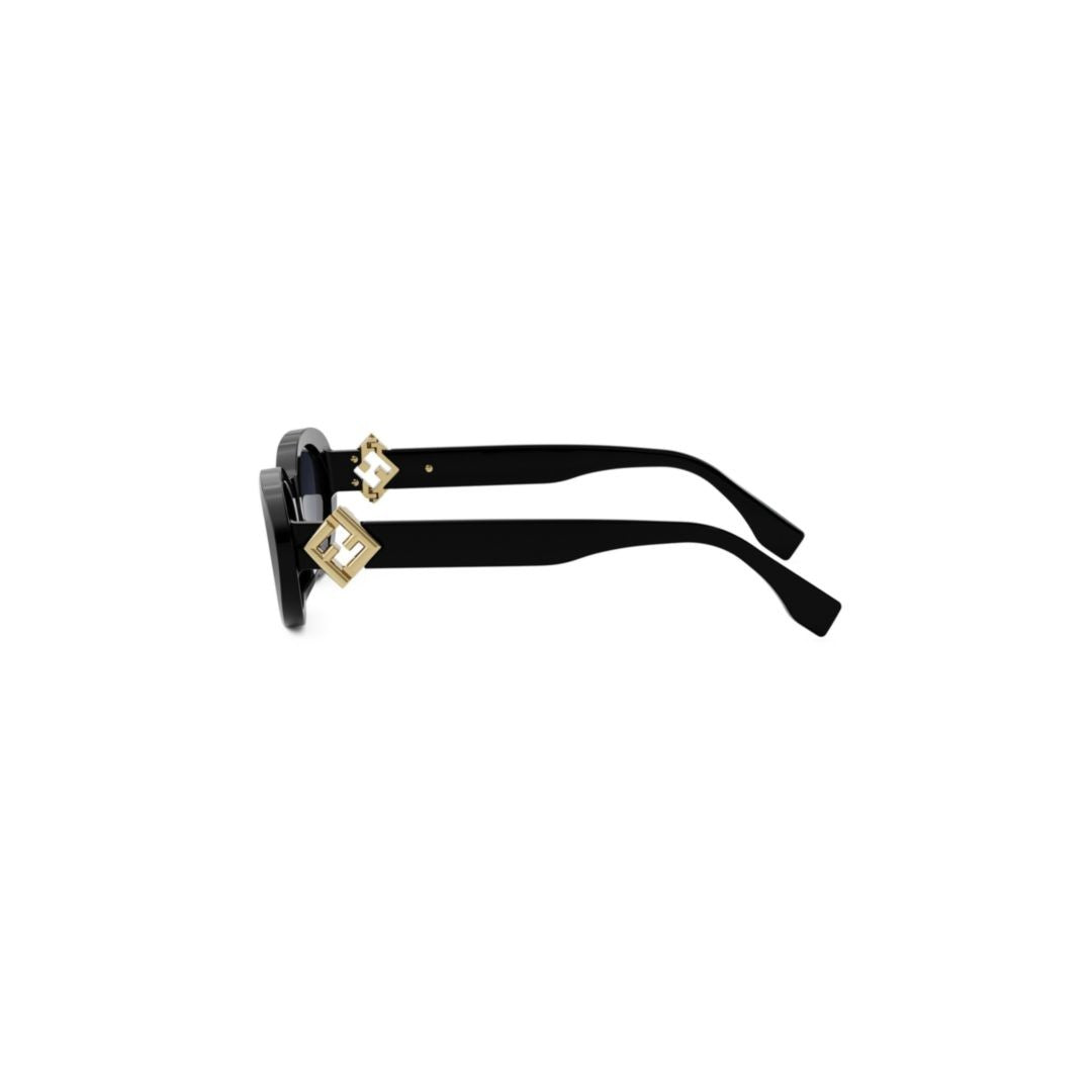 Fendi Fe40140u Oval Acetate Sunglasses