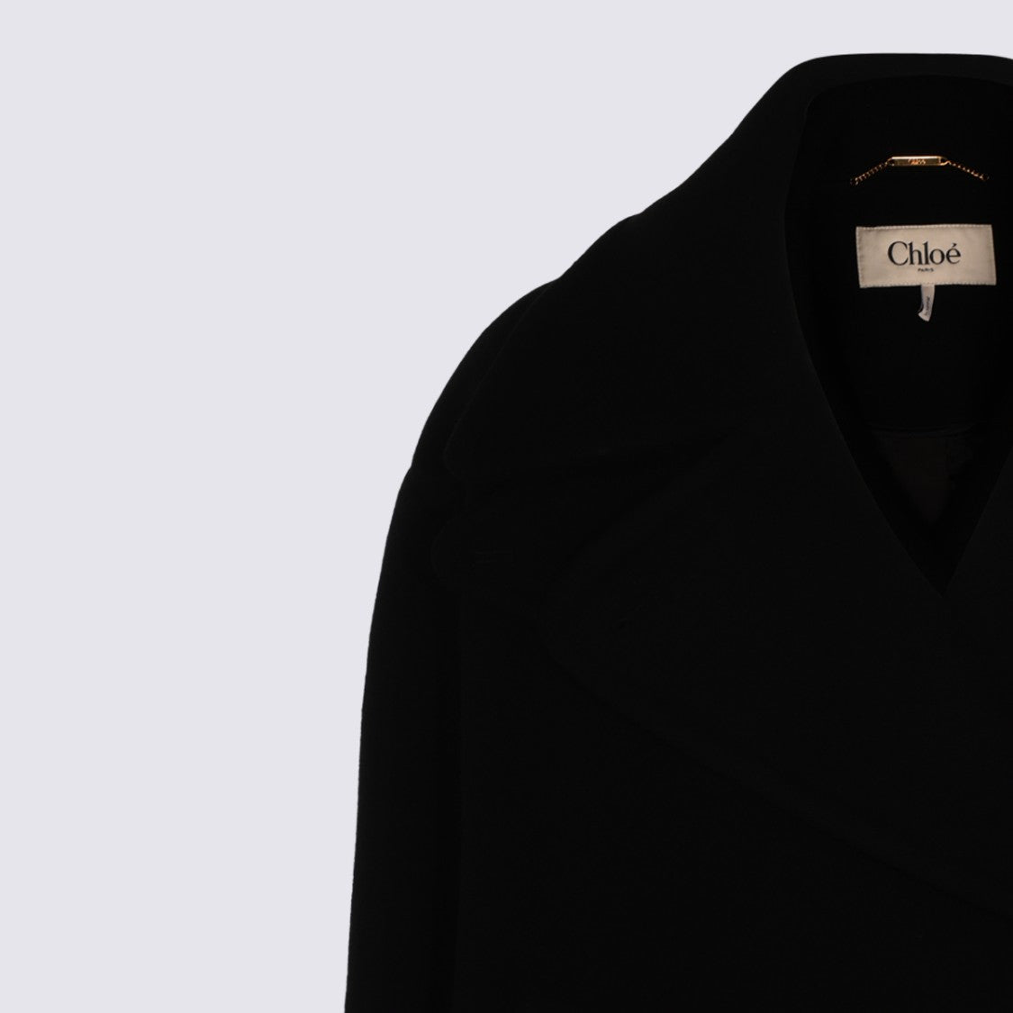 Chloé Double-Breasted Short Coat With Wide Lapel