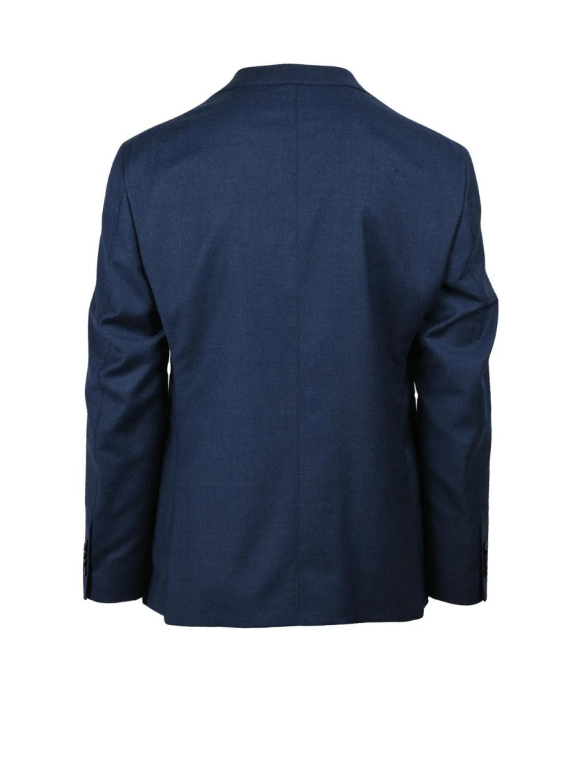 Luigi Bianchi Virgin Wool Stretch Sartorial Suit With Rounded Jacket