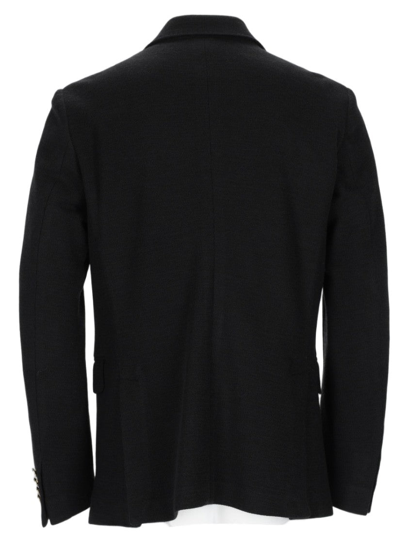 Colamarino Double-Breasted Tailored Blazer With Metallic Buttons