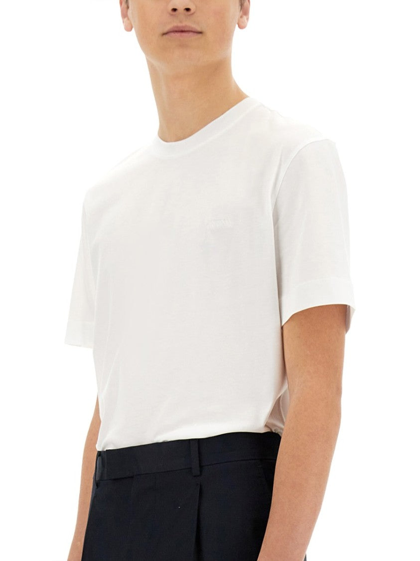 Zegna White Cotton T-Shirt