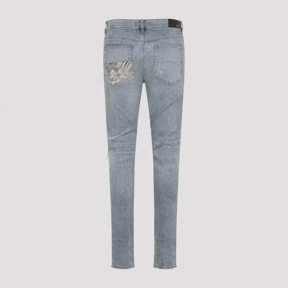 Amiri Crane Mx1 Blue Cotton Jeans
