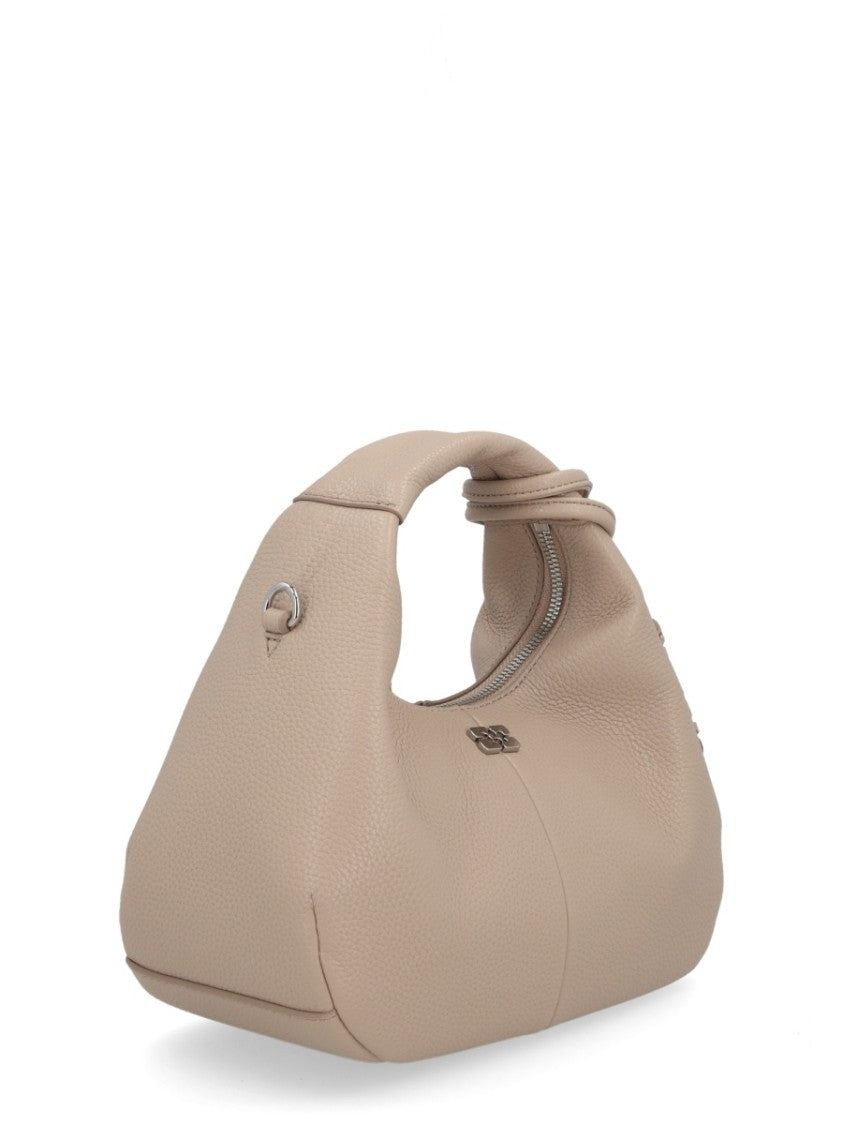 Ganni Pebbled Texture Shoulder Bag