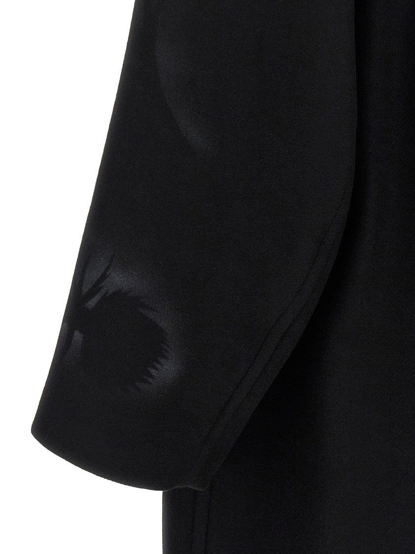 Dries Van Noten Oversized Double-Breasted Coat With Peonia Print