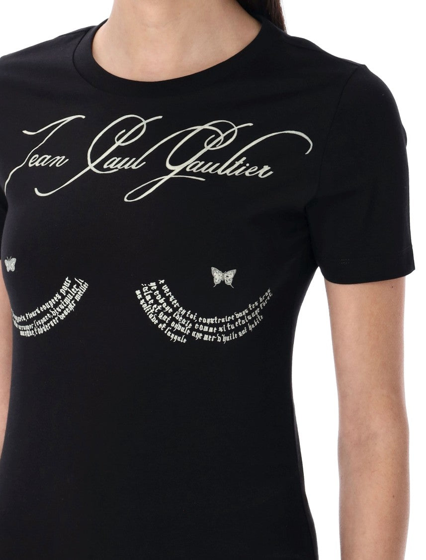 Jean Paul Gaultier Graphic Print Cotton Blend T-Shirt