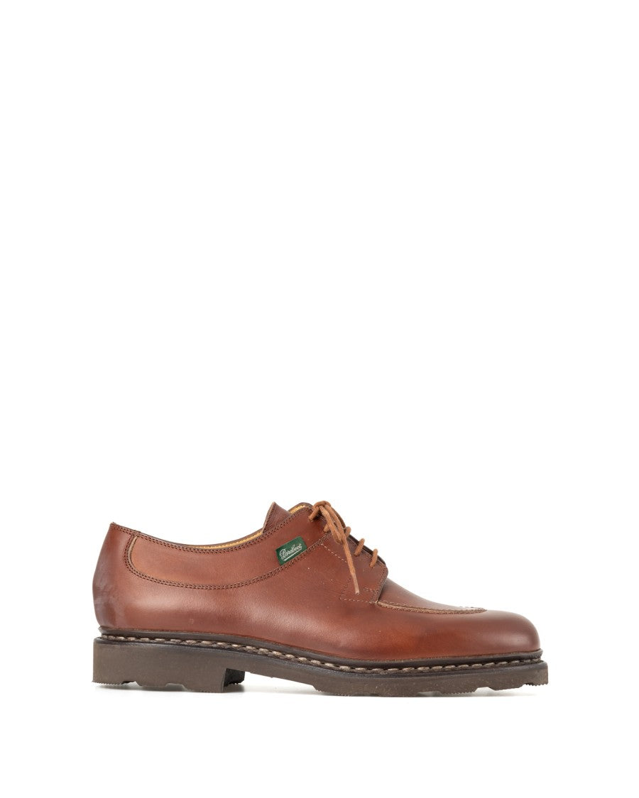 Paraboot Brown Derby Sneakers With Norwegian Welt Construction
