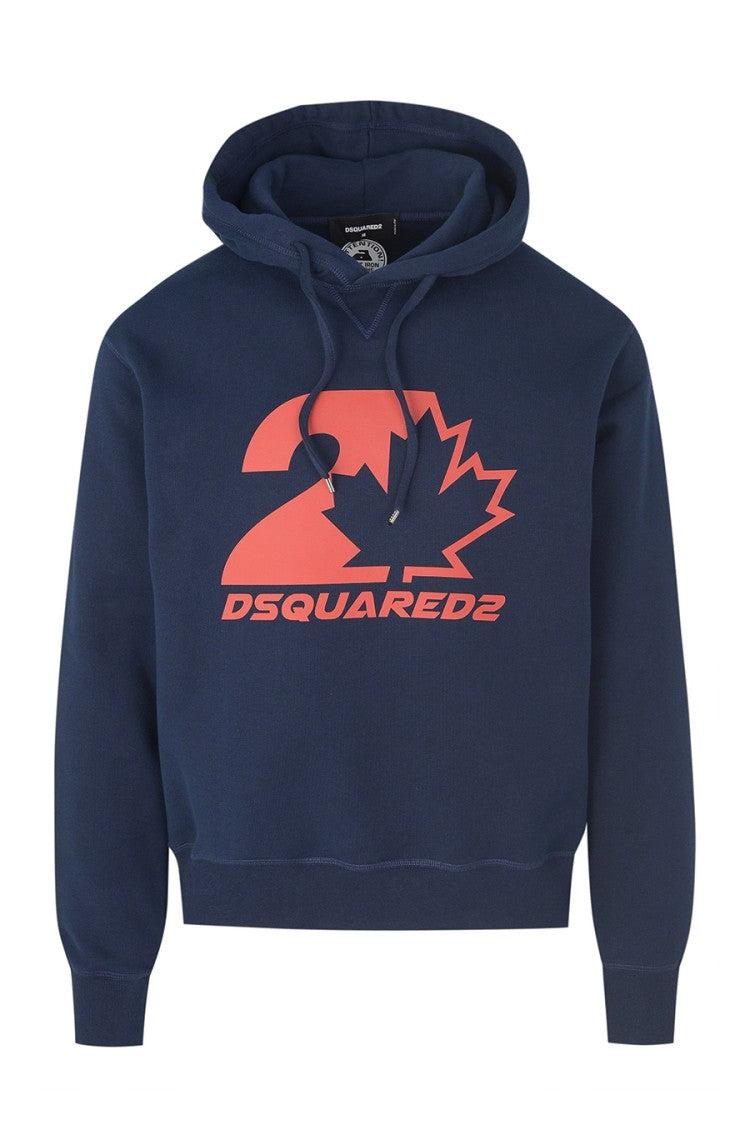 Dsquared2 Blue Hooded Sweatshirt