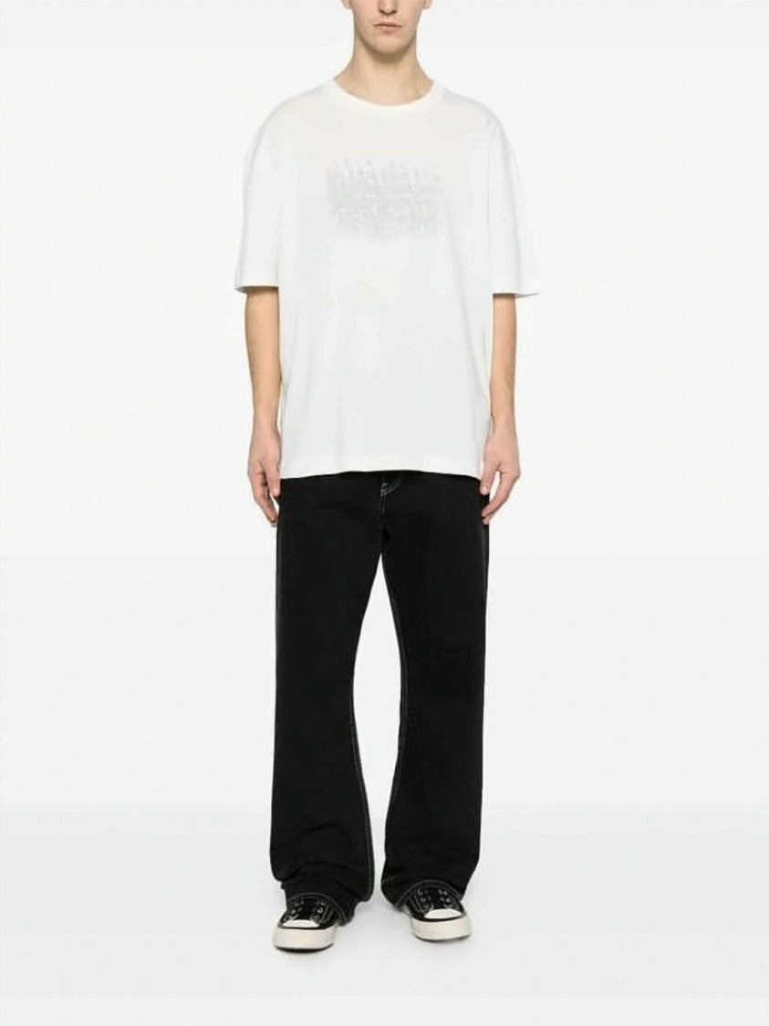 Maison Margiela Short-Sleeved T-Shirt With Abstract Print