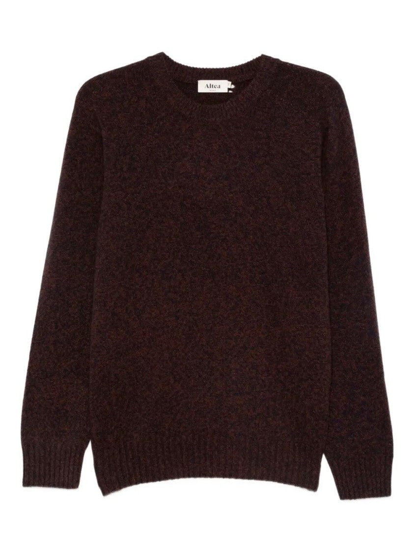 Altea Classic Brown Long Sleeve Crew-Neck Sweater