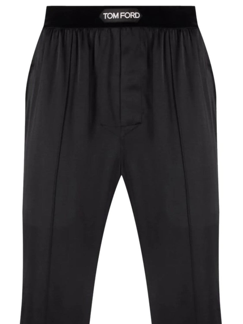 Tom Ford Elastic Waistband Silk-Blend Pajama Pants