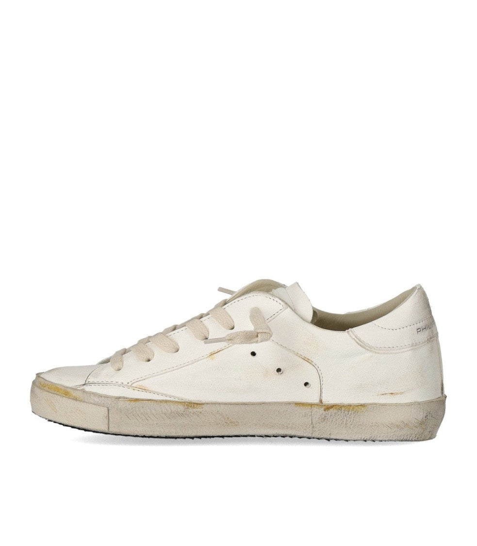 Philippe Model Prsx Low Vintage White Sneaker