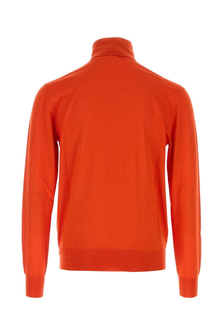 Saint Laurent Orange Cashmere Blend Sweater