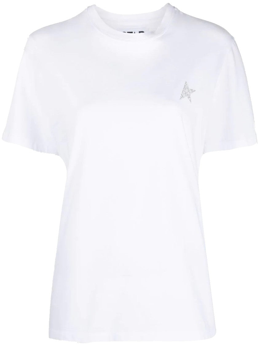 Golden Goose Silver-Embellished T-Shirt