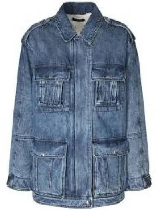 Isabel Marant Denim Jacket With Classic Collar And Flap Pockets