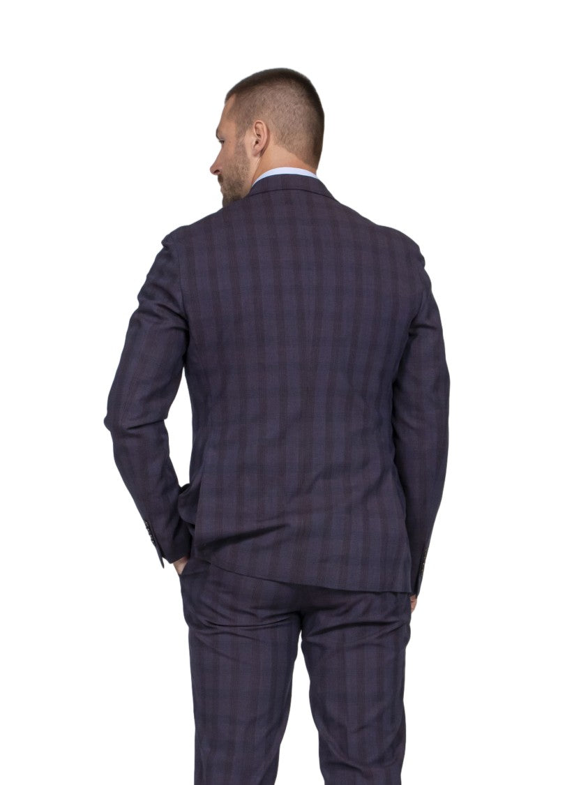Etro Roma Checkered Notch-Lapel Two-Piece Suit