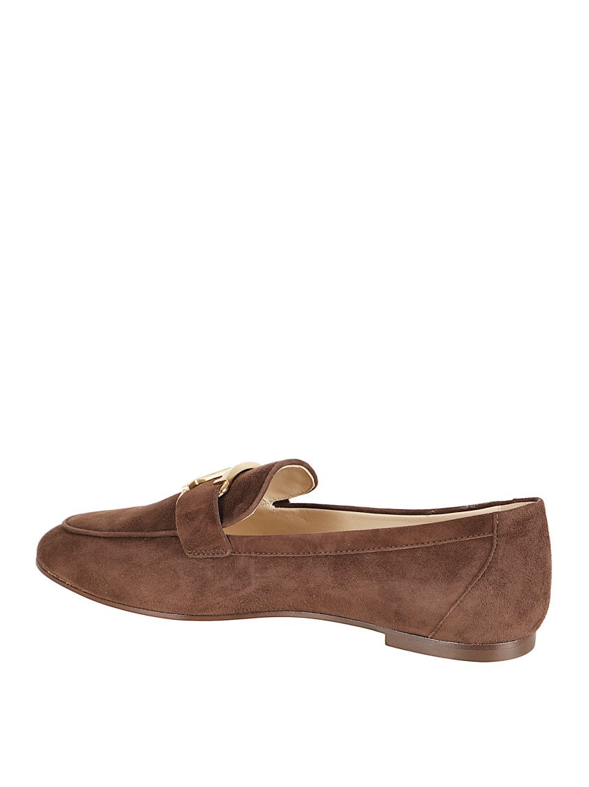 Tod's T Timeless Brown Suede Loafers