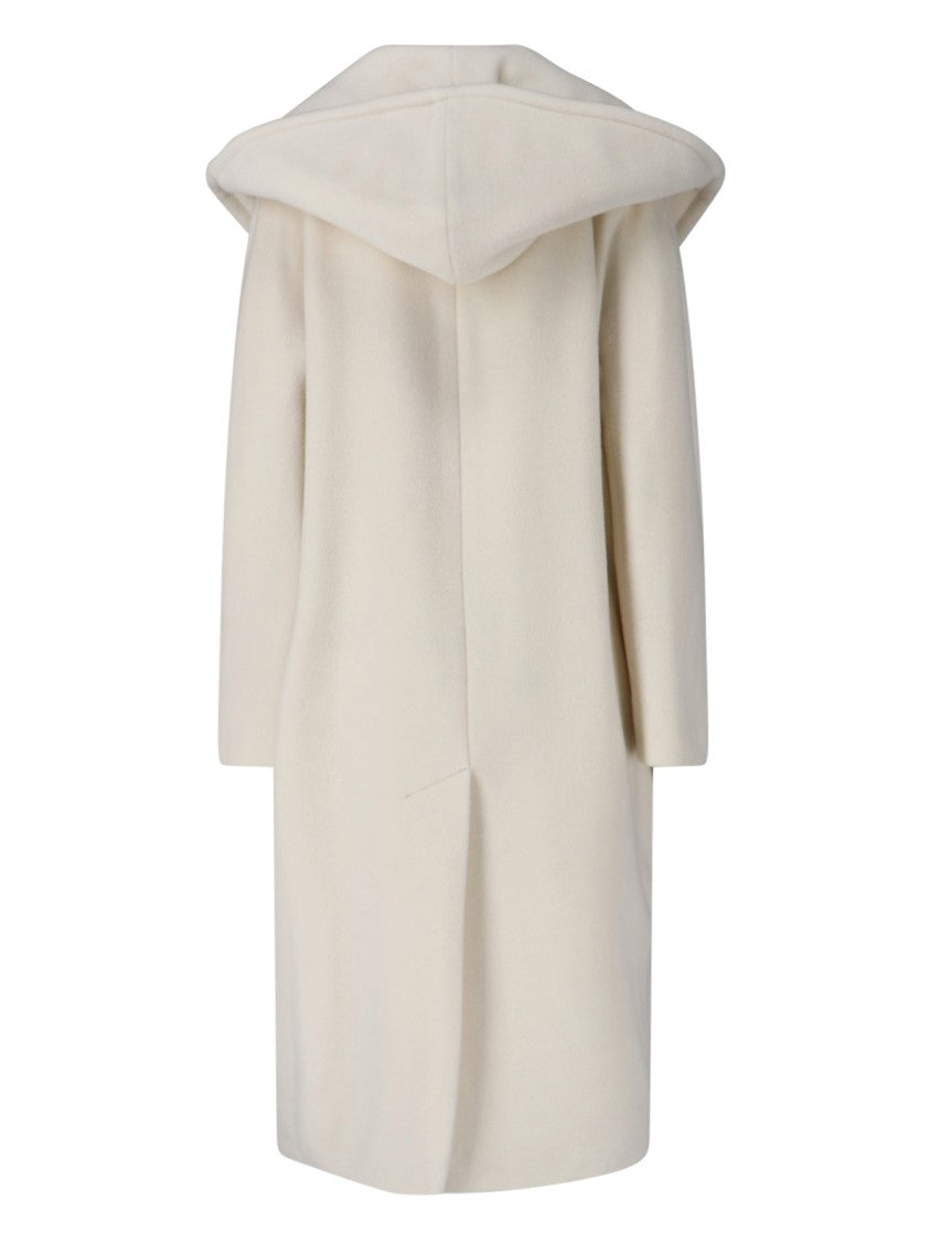 Tagliatore Minimalist White Jacket With Classic Collar And Tailored Fit