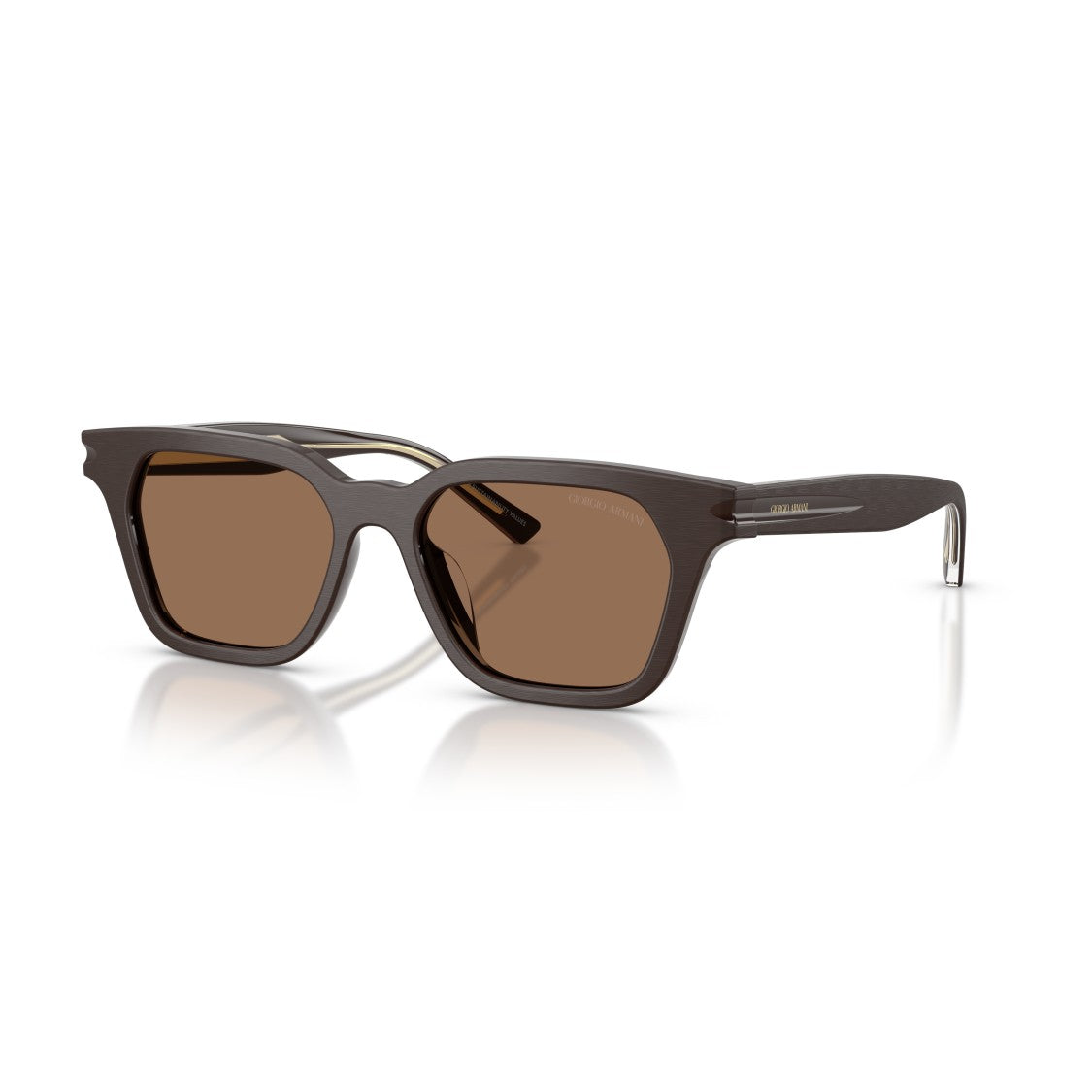 Giorgio Armani 0Ar8251u Angular Acetate Sunglasses With Bold Brown Lenses