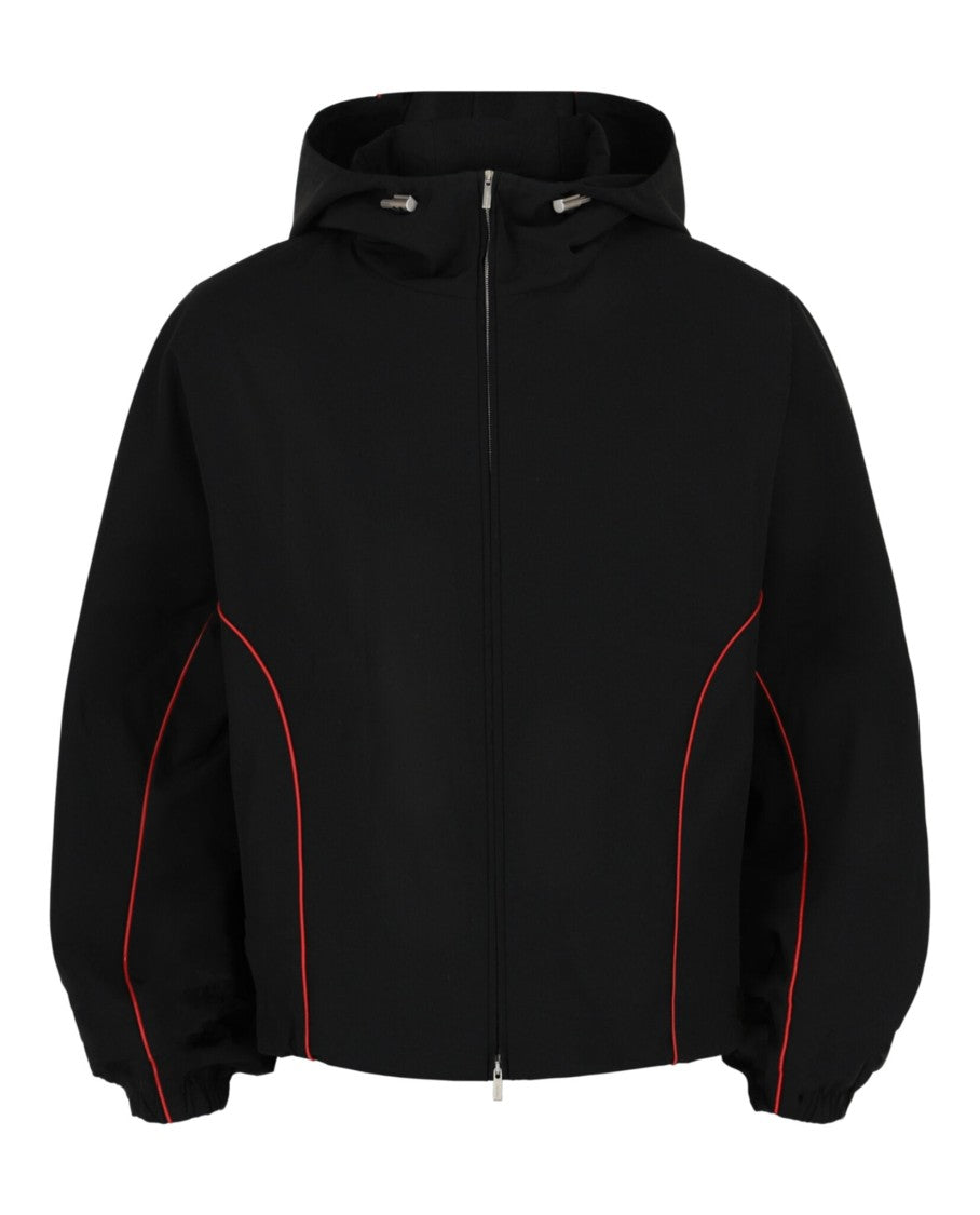 Ferragamo Contrast-Piping Lightweight Jacket