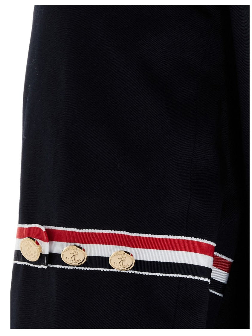 Thom Browne Classic Tailored Blazer With Distinctive Arm Bands