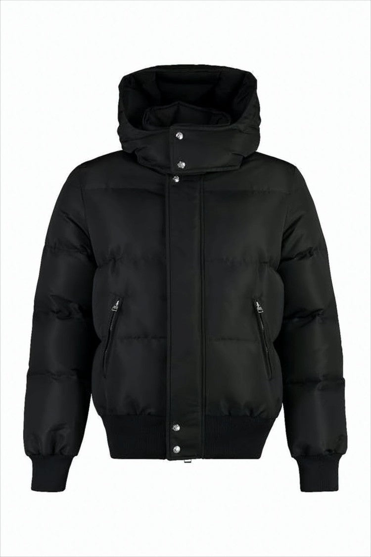 Alexander Mcqueen Structured Padded Jacket With Detachable Hood