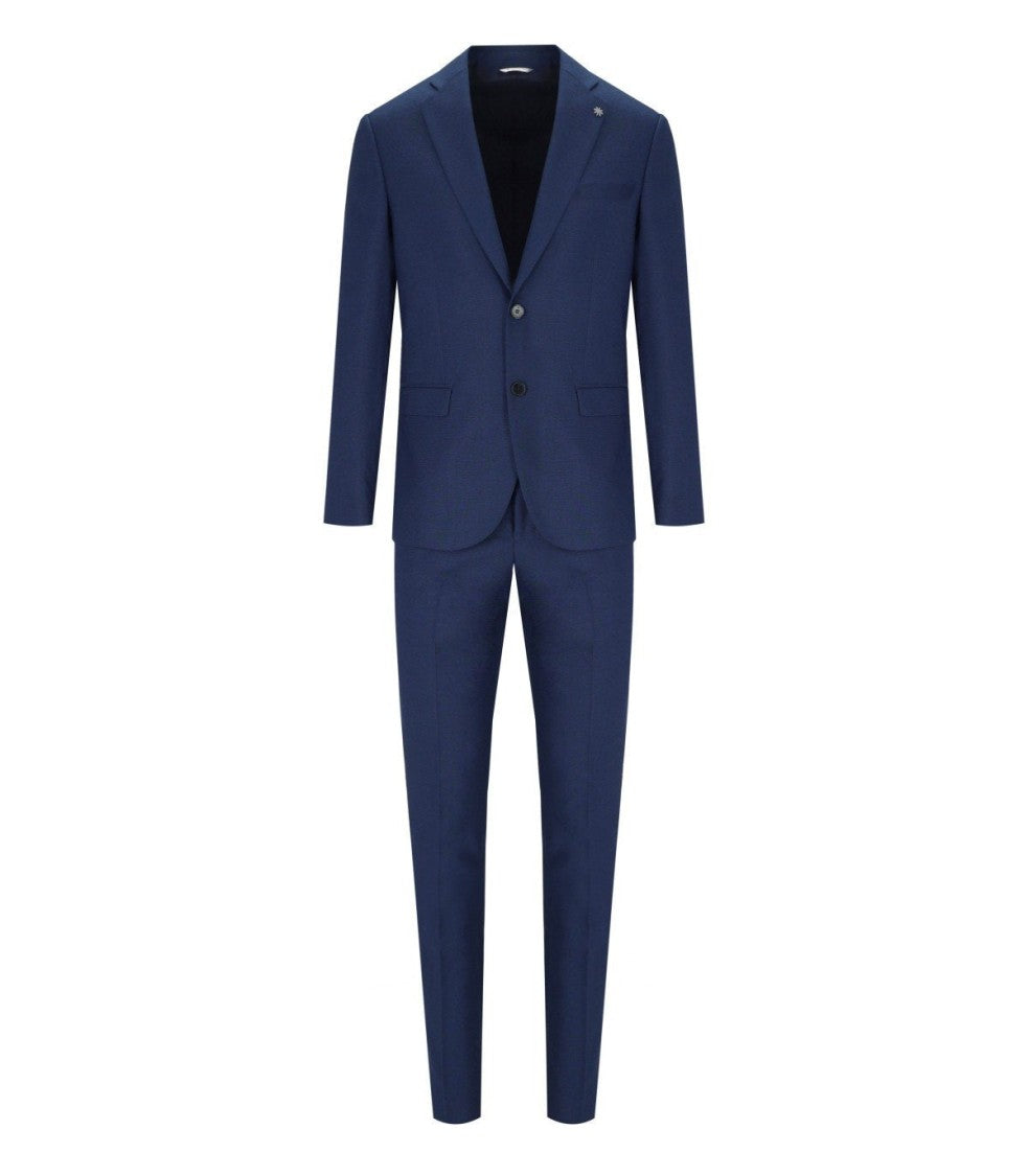 Manuel Ritz Tailored Bright Blue Suit