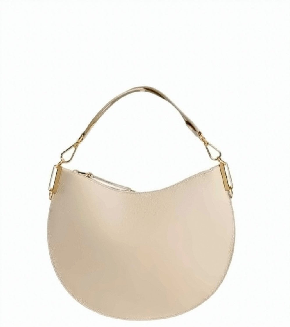 Coccinelle Leather Rounded Shape Removable Handle Bag