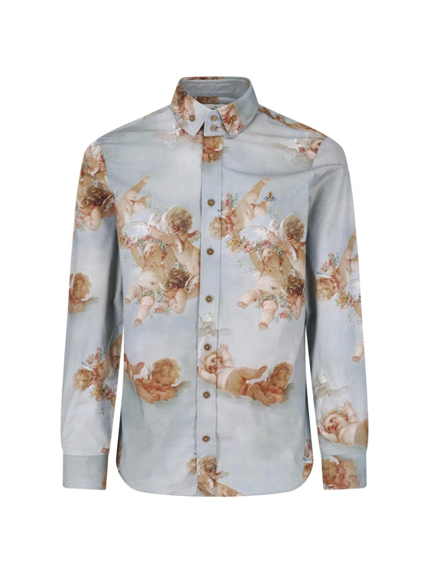 Vivienne Westwood Multicolor Two Button Krall Cherubic Printed Casual Shirt