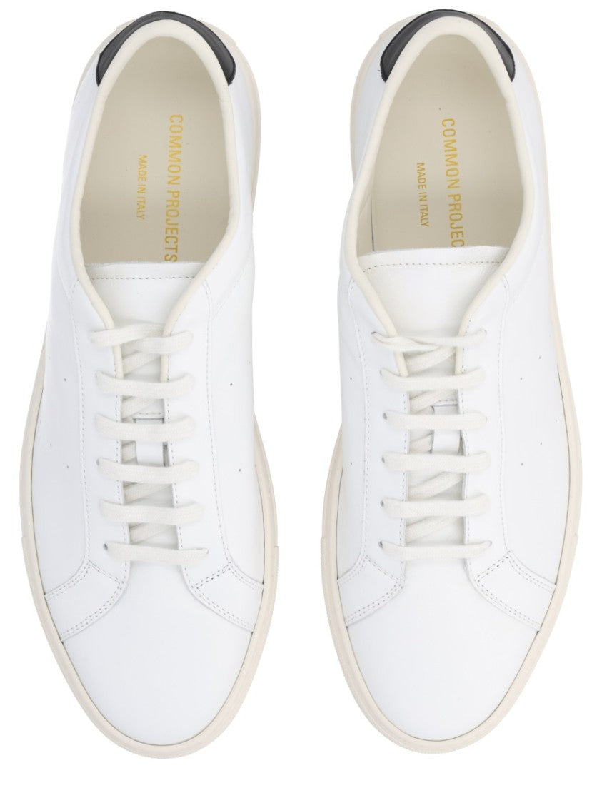 Common Projects White Achilles Contrast Tab Low-Top Sneakers