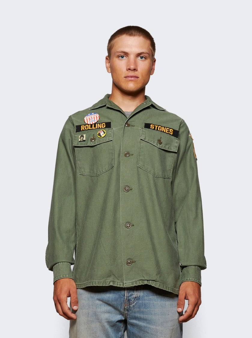 Madeworn Rolling Stone Jacket Faded Army