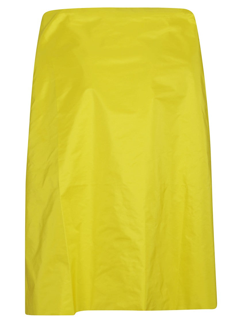 Parosh Wrap Skirt With Sculptural Design And Knot Detail