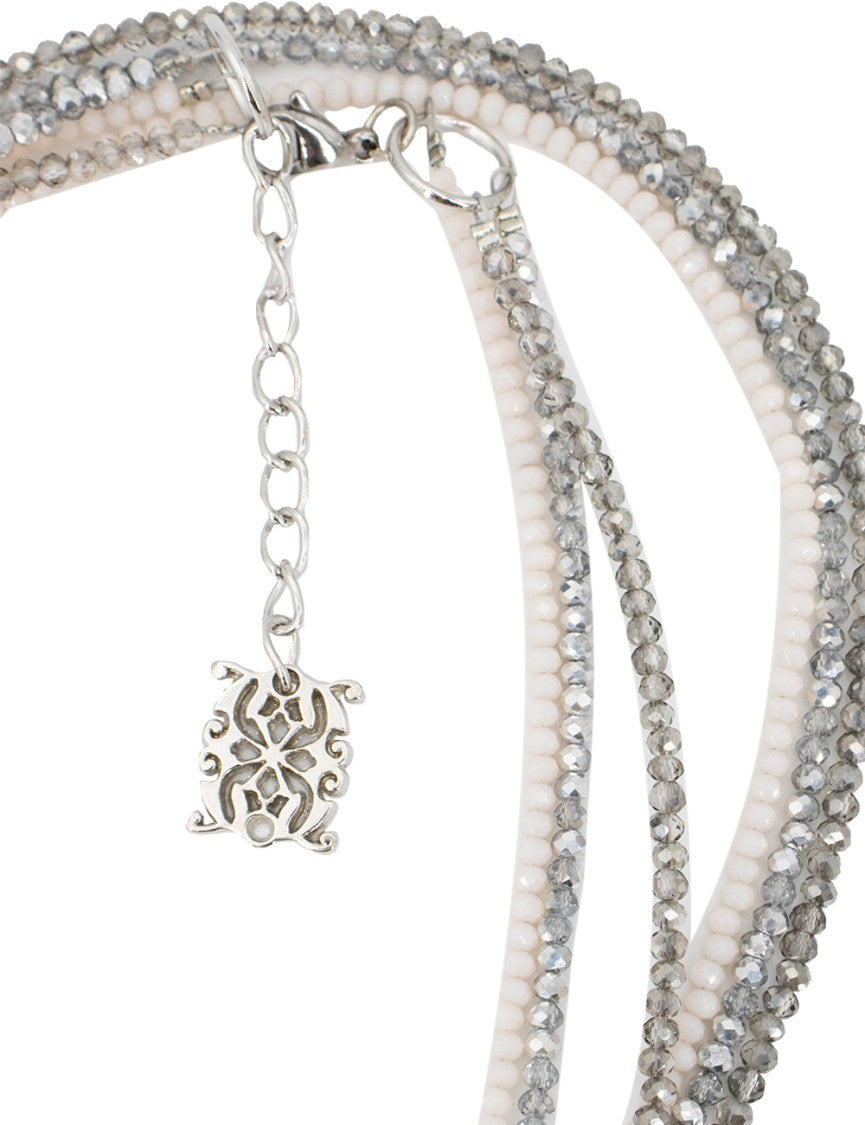 Panicale Layered Diamond Necklace With Silver