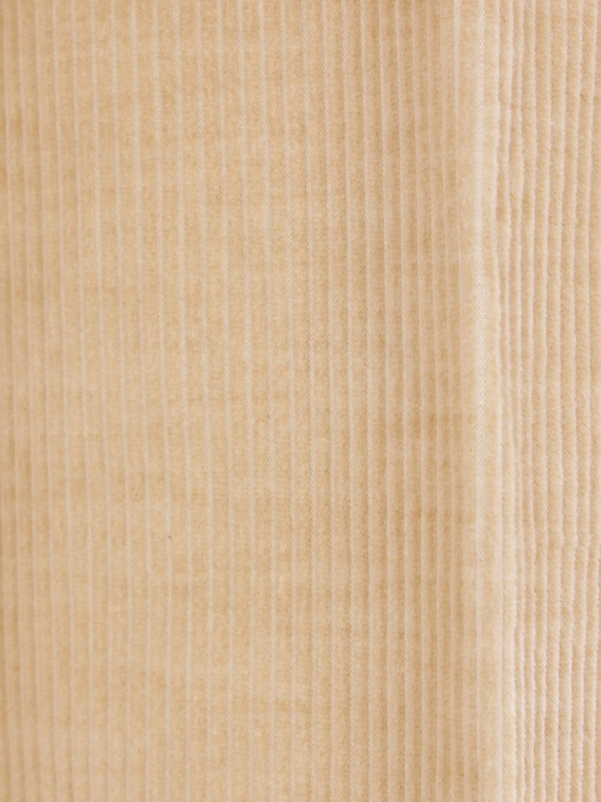 Incotex Beige Wide-Leg Textured Corduroy Pants