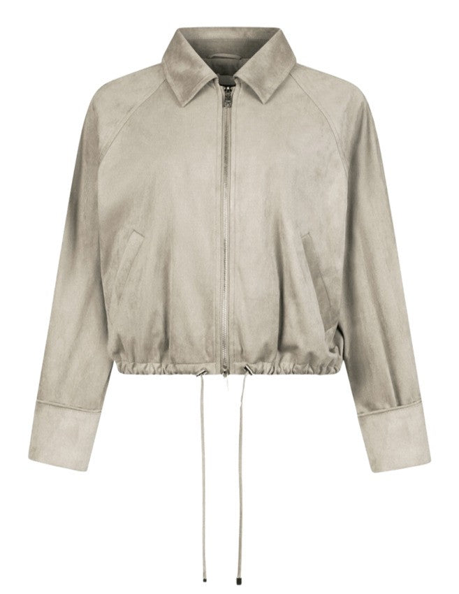 Liu Jo Soft Suede Urban-Chic Jacket With Adjustable Hem