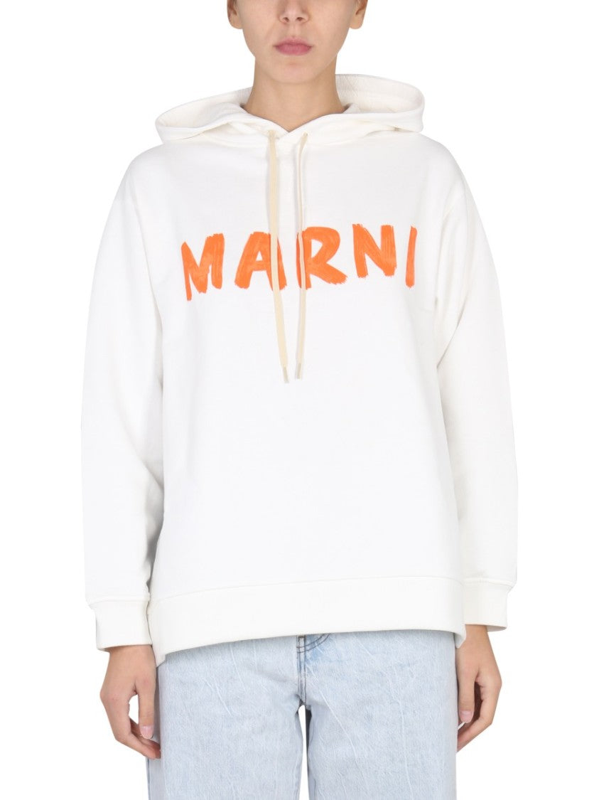 Marni Relaxed-Fit Hoodie With Drawstring