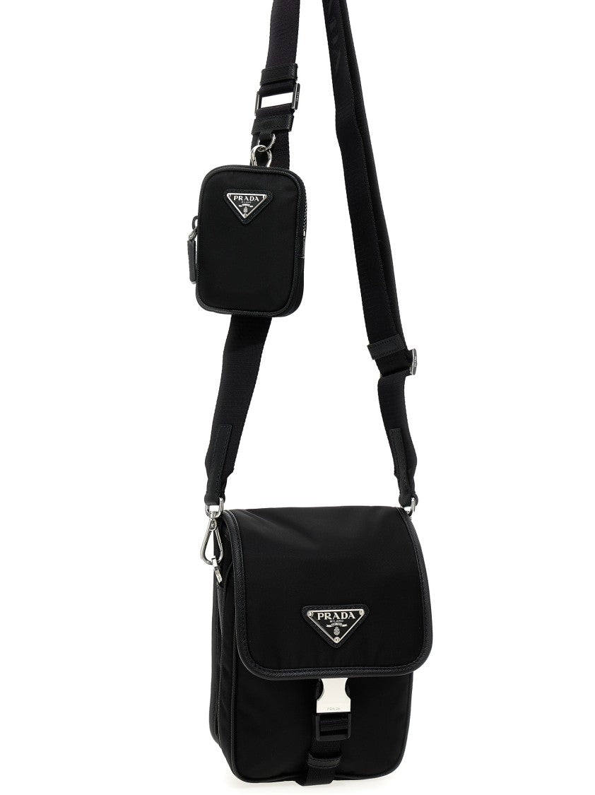 Prada Re-Nylon Logo Crossbody Bag