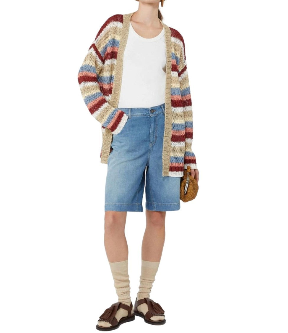 Max Mara Used Light Blue Wkdozono Shorts