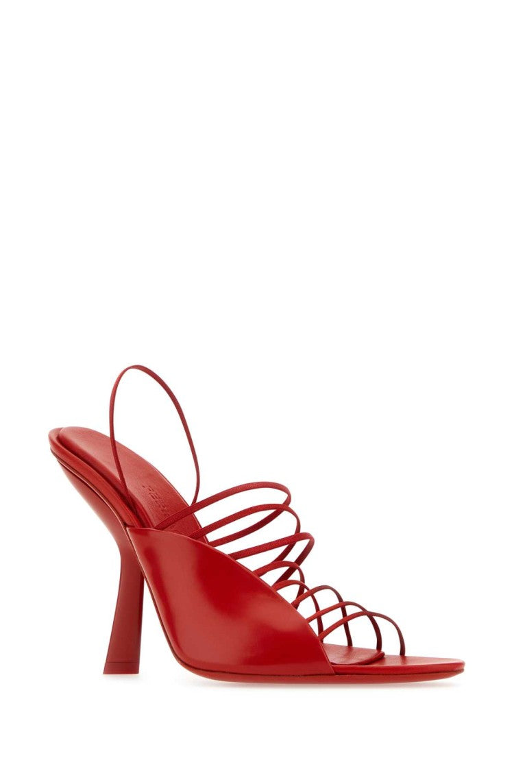 Salvatore Ferragamo Red Leather Altaire Sandals