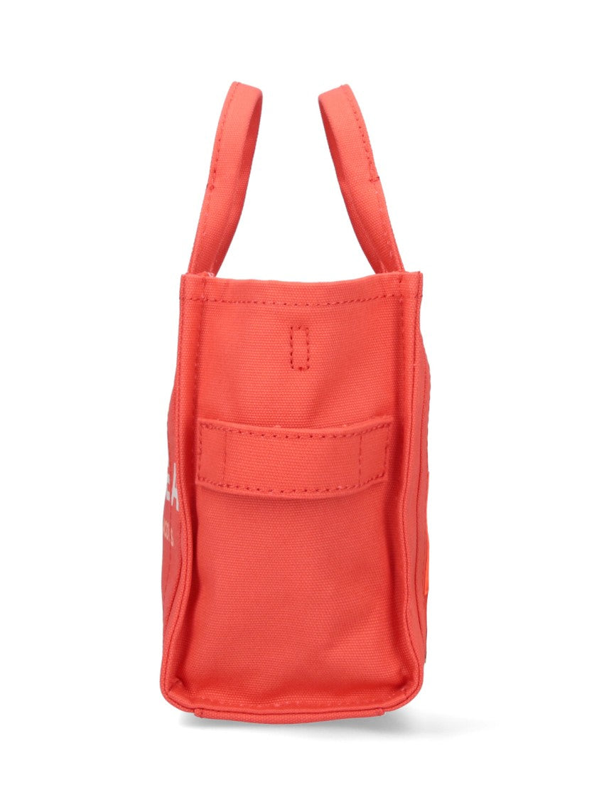 Marc Jacobs Small Orange Canvas Tote With Adjustable Strap